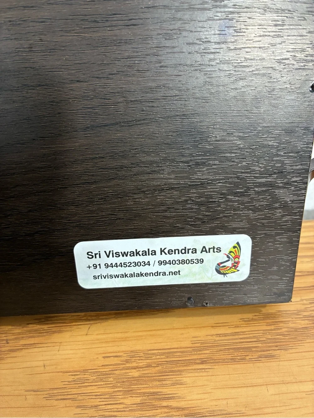 Tanjore mini tray gold foil framed peacock under acrylic